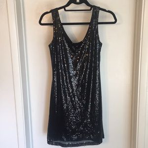 Sequin Black Dress